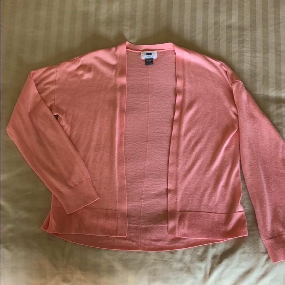 Old Navy girls long sleeved open knit cardigan
